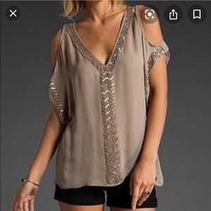 Parker colder shoulder top